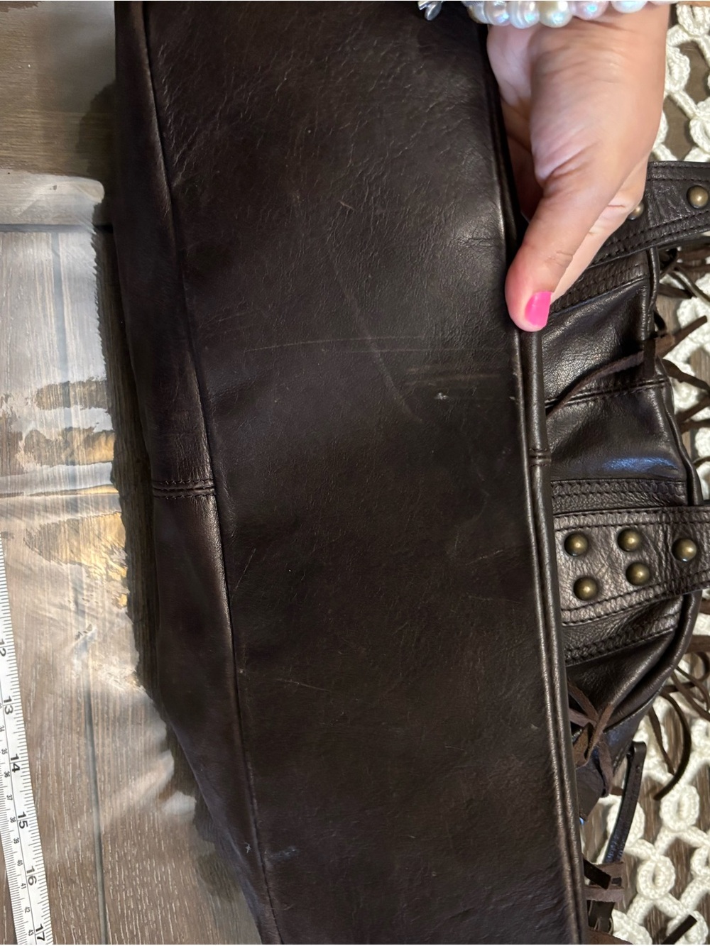 Sundance Fringe Leather Bag - Picture 3 of 8